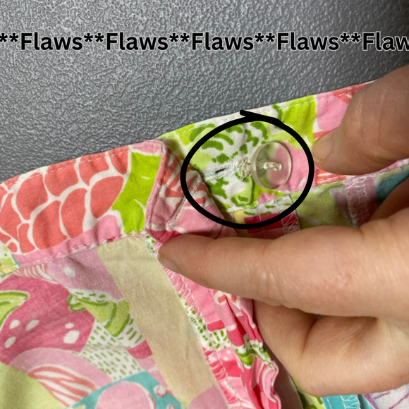 Vintage Lilly Pulitzer Tropical Patchwork Capri Pants Size 10 Flamingo Travel - Picture 6 of 13